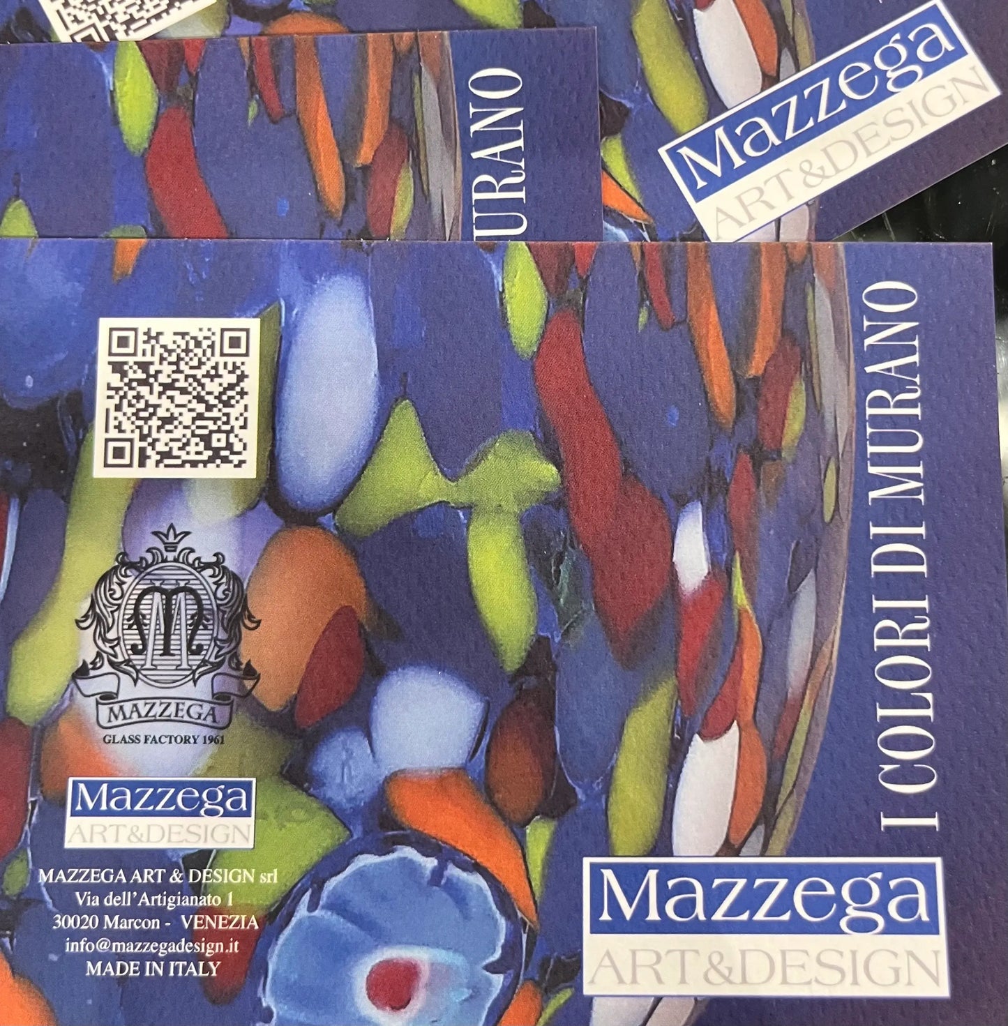 Brochure d'un verrier italien